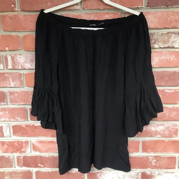 Off the Shoulders Black Dress (Could wear as top!) - Picture 1 of 7